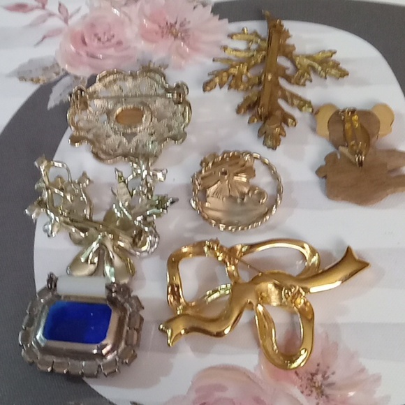 VTG Antique 7 Brooches and Pins - Picture 4 of 16